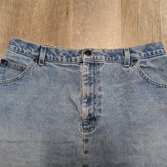 St. John's Bay Distressed Grunge Denim 90's Look Pencil Skirt - Picture 13 of 14